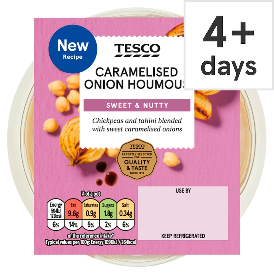 Tesco Caramelised Onion Houmous 182g 