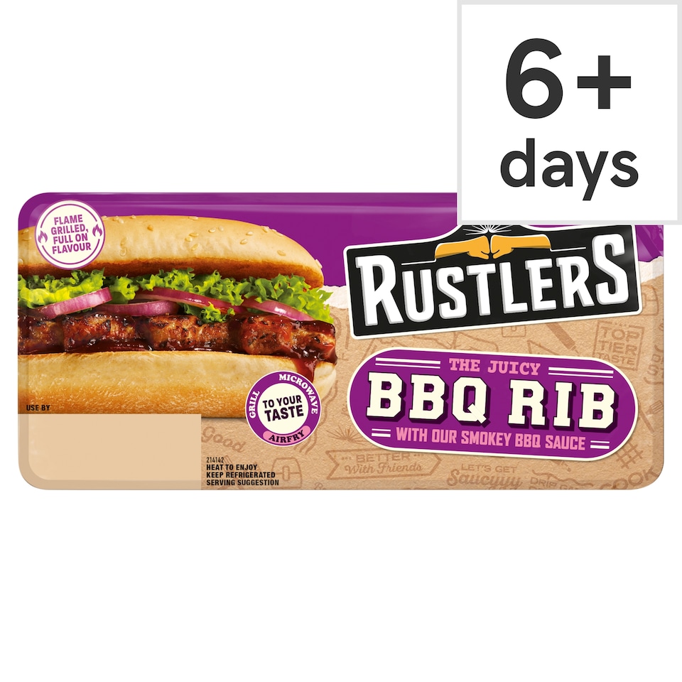 Rustlers Bbq Pork Rib Sandwich 157G