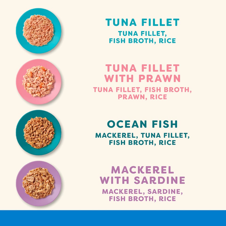 image 1 of Applaws Natural Wet Cat Food Fish Selection in Broth Tins 24 x 70g