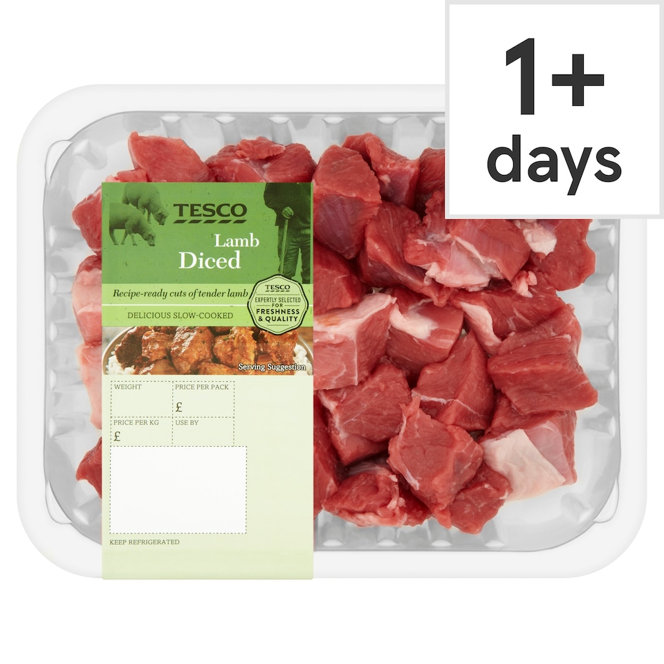 image 1 of Tesco Lamb Diced Leg Welsh 300G