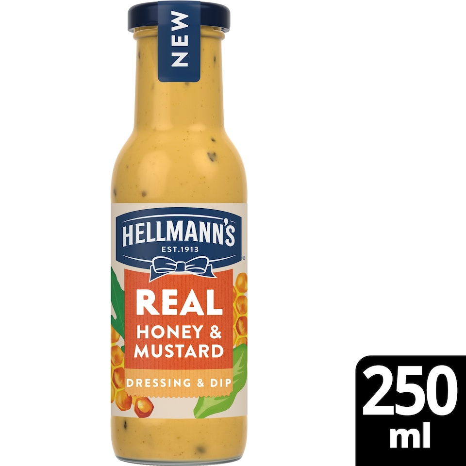 image 1 of Hellmann's Real Honey And Mustard Dressing 250Ml