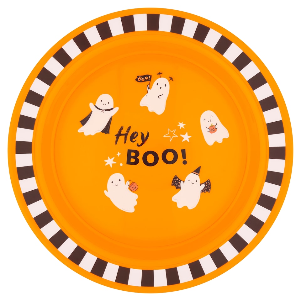 Tesco Halloween Hey Boo Plate