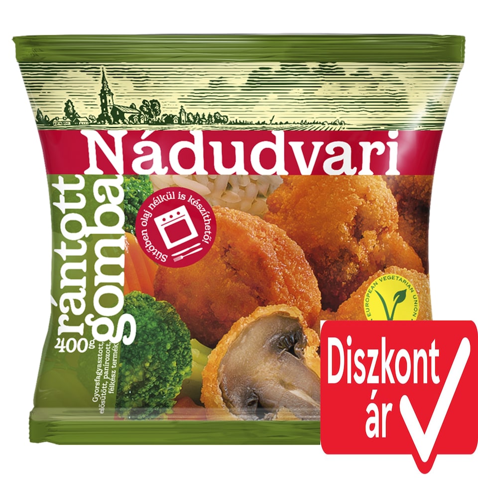 Nádudvari Quick-Frozen Fried Mushrooms 400 g