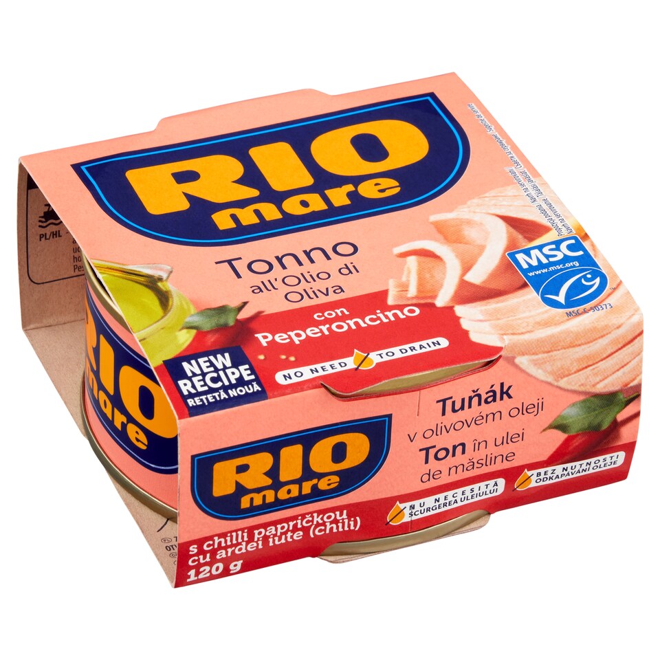 Rio Mare Tuňák v olivovém oleji s chilli papričkou 120g