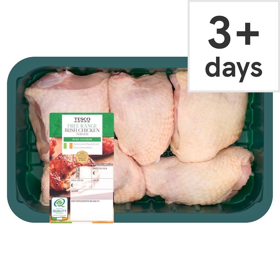 Tesco Free Range Irish Chicken Thighs 600g