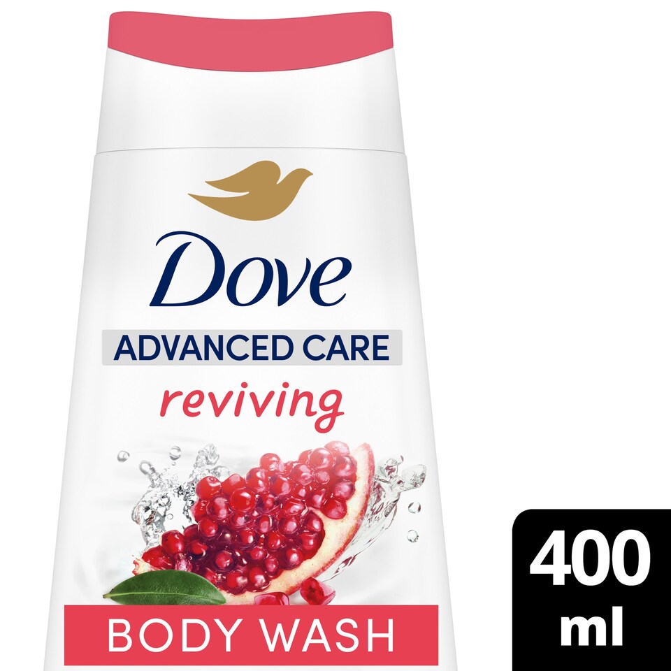 image 1 of Dove Advanced Care Reviving Pomegranate + Hibiscus Body Wash 400ml