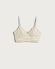 image 4 of The F&F Edit Pure Cotton Poplin Stripe Co-ord Bralette in Multi Yellow