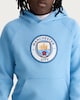 image 2 of Manchester City Logo Cotton Rich Hoodie in Blue