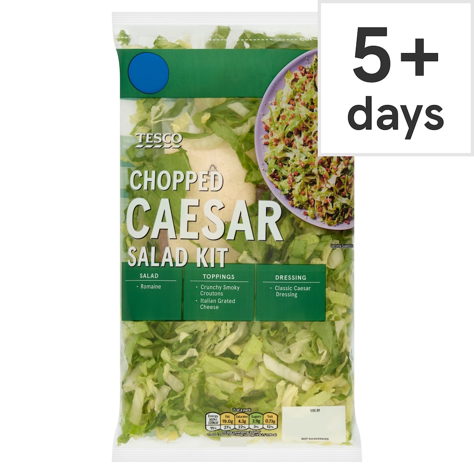 image 1 of Tesco Chopped Caesar Salad Kit 260g