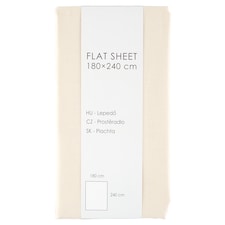 White Alyssum Flat Sheet 180 cm x 240 cm