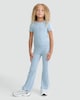 image 2 of F&F Girls T-Shirt and Flared Trousers Set in Blue