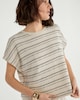 image 2 of F&F Striped Short Sleeved Co-ord Top in Multi