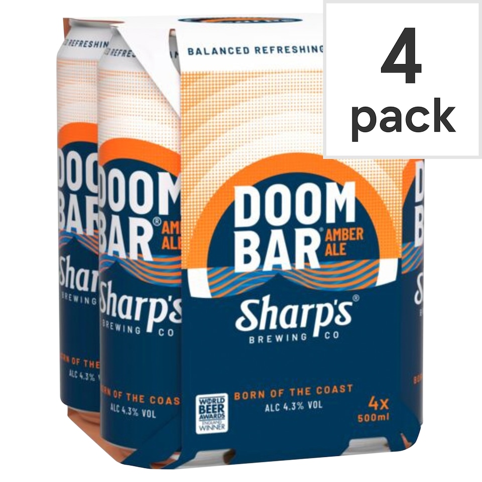 Sharp's Doom Bar Amber Ale Beer 4 x 500ml