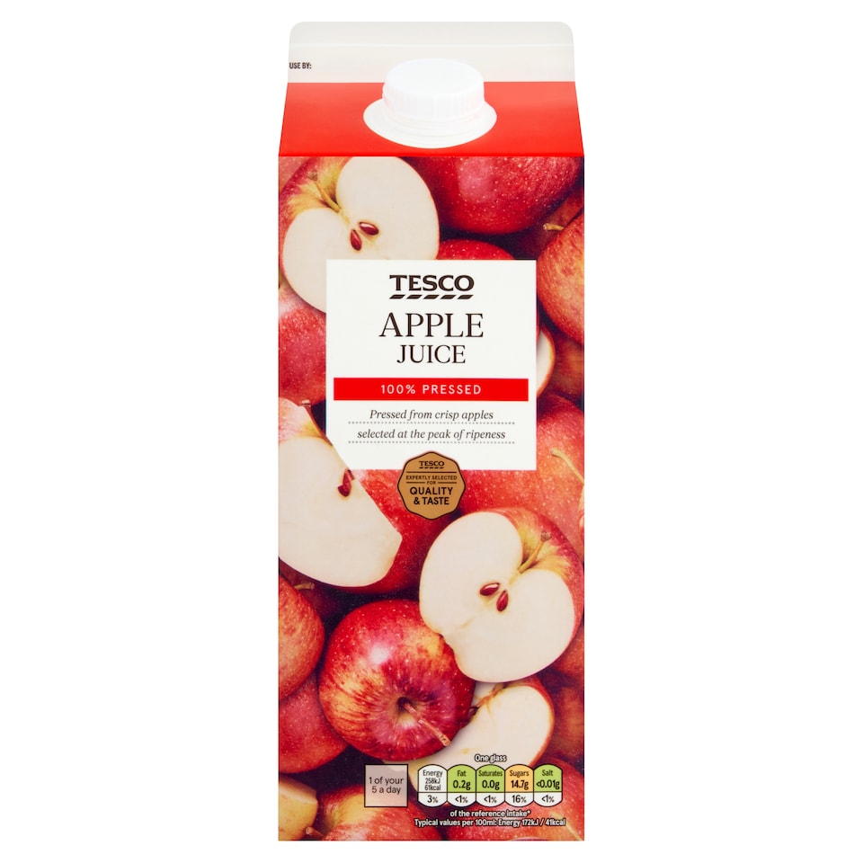 Tesco Apple Juice Not From Concentrate 1.75L