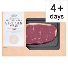 Tesco Finest AA Salt Dry Aged Beef Sirloin Steak 350g