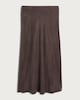 image 4 of F&F A-Line Full Midi Skirt in Chocolate
