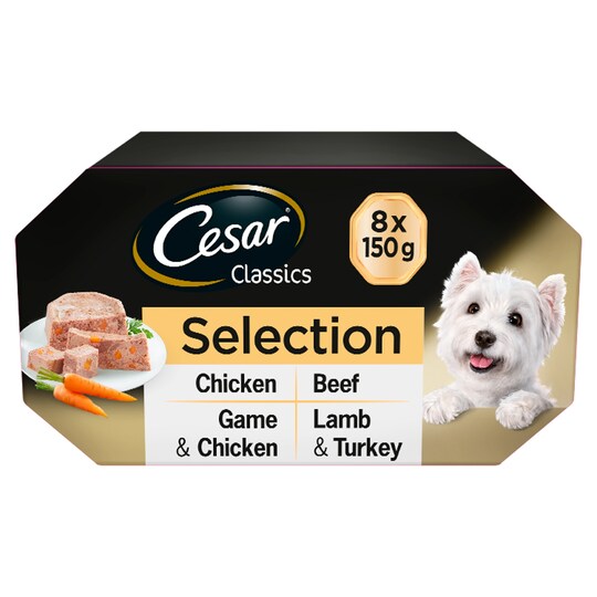 Cesar Classics Dog Food Selection 8 X 150G Tesco Groceries