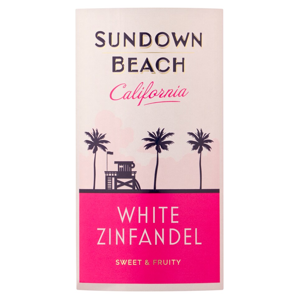 image 1 of Sundown Beach California White Zinfandel Pink Wine Semi-Sweet 750ml
