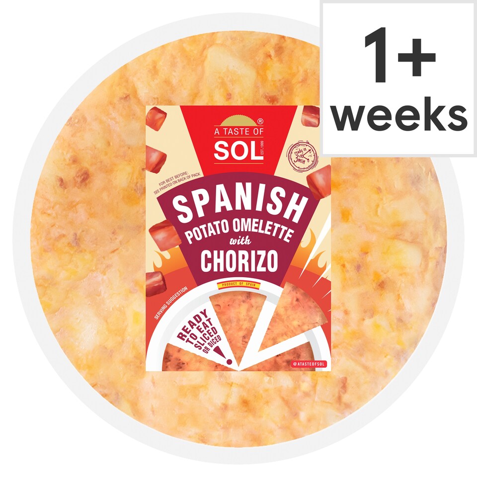 A TASTE OF SOL SPANISH POTATO OMELETTE WITH CHORIZO 500G