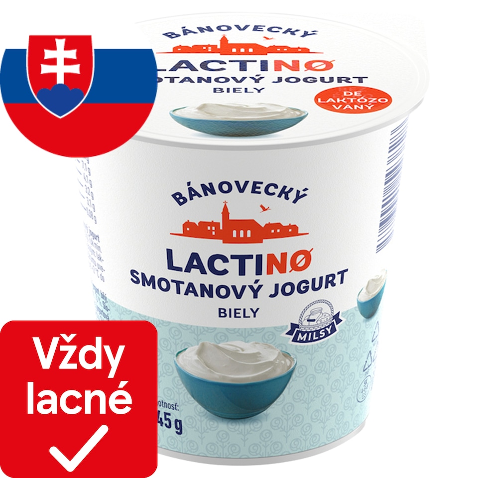 Milsy Lacti-NO Bánovecký smotanový jogurt biely 145 g