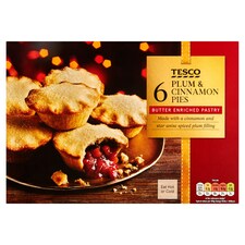 Tesco 6 Plum And Cinnamon Pies