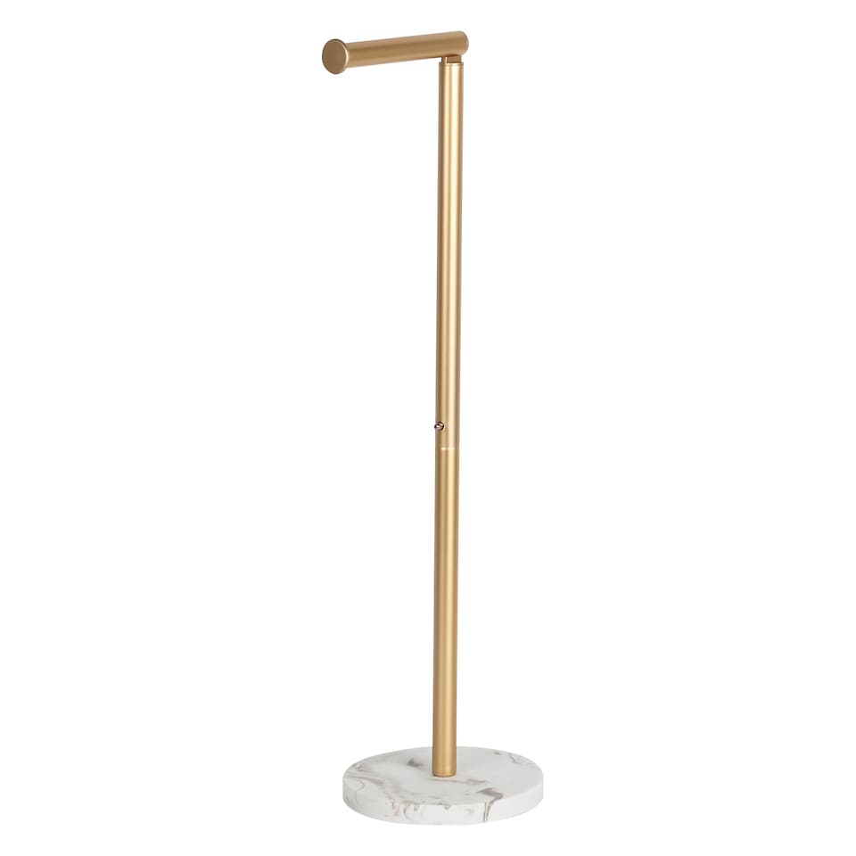 image 1 of F&F Home Brushed Gold Toilet Roll Holder