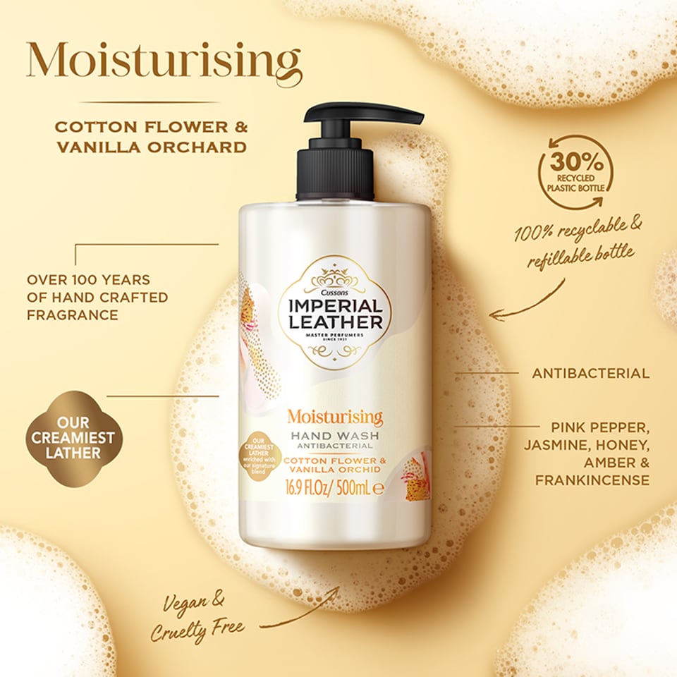 image 1 of Imperial Leather Moisting Flower & Vanilla Wash 500Ml
