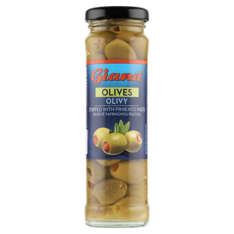 image 1 of Giana Olives Stuffed with Pimiento Paste in Brine 140 g