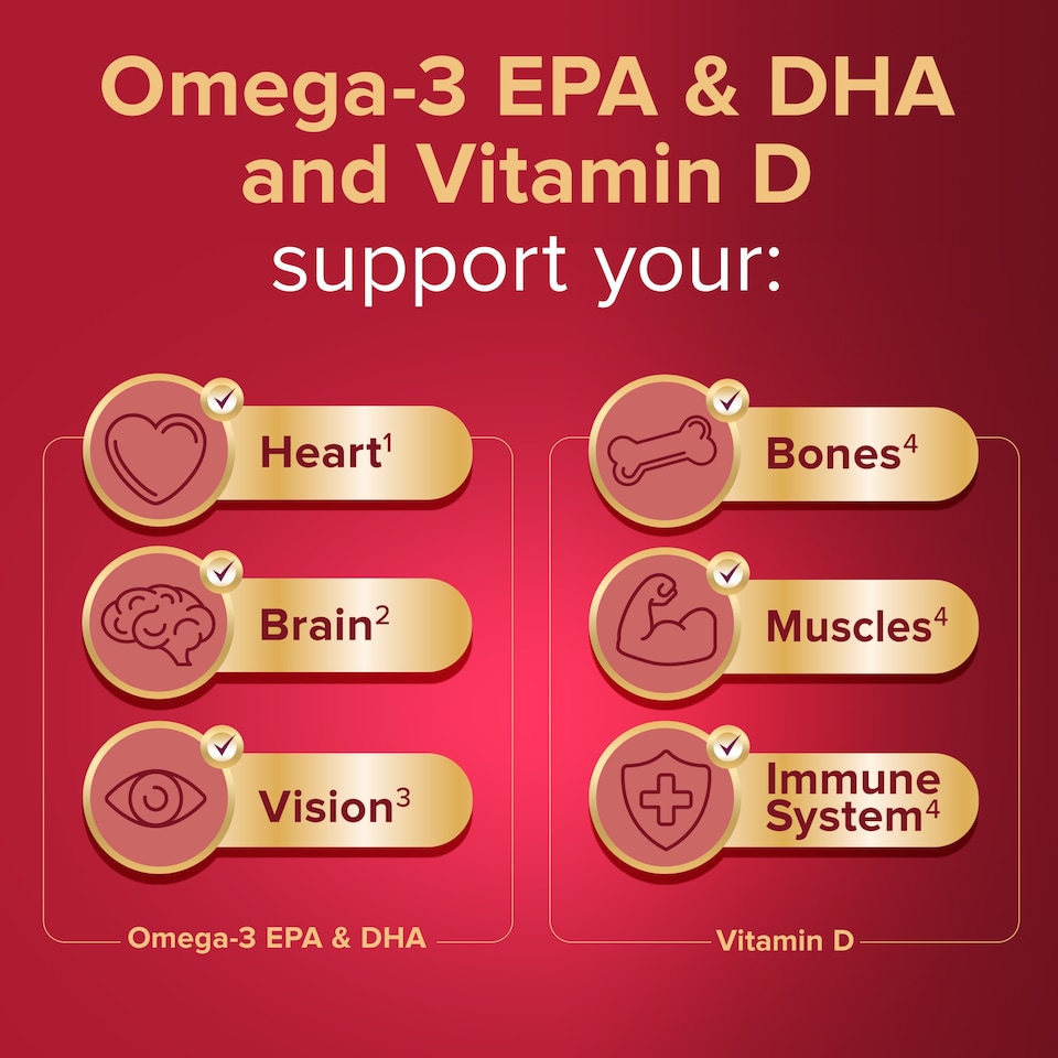 image 1 of Seven Seas Omega-3 Fish Oil with Vitamin D 30s