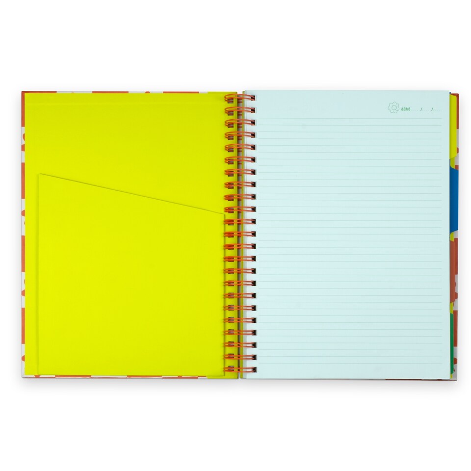 image 1 of Paperchase Retro Doodle A4 Subject Notebook
