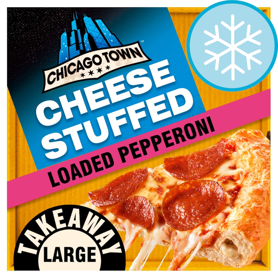 Chicago Town Cheesy Stuffed Crust Pepperoni Pizza 640G