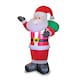 image 2 of Christmas Workshop Light Up Inflatable Santa Decoration 1.2M