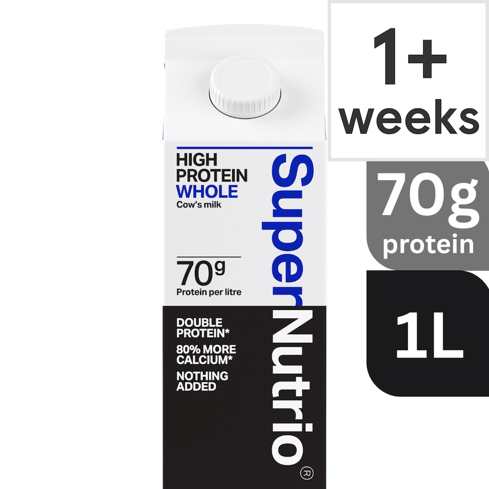 image 1 of SuperNutrio High Protein Fresh Whole Milk 1l