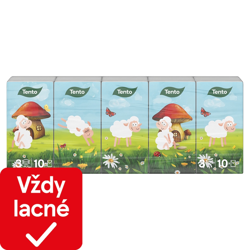 Tento Kids hygienické vreckovky 3 vrstvové 10 x 10 ks
