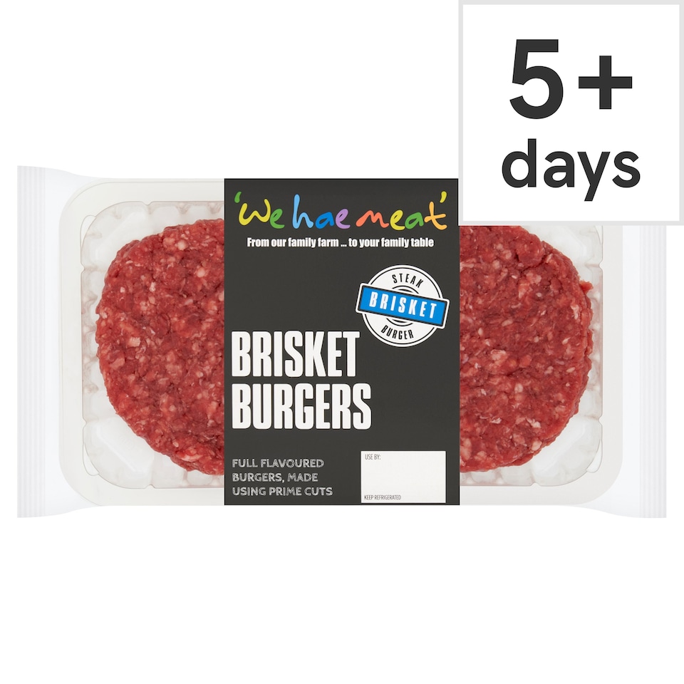 We hae meat Brisket Steak Burgers 227G