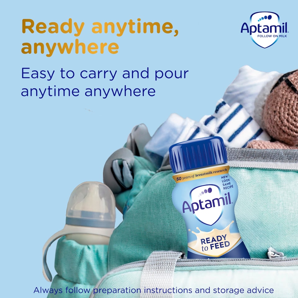 image 1 of Aptamil 2 Follow On Milk Ready to Drink 6-12 Months 6 x 200ml