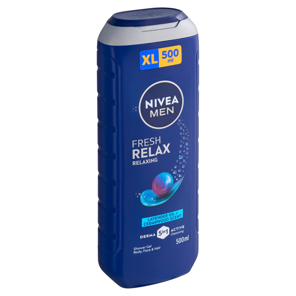 image 1 of Nivea Men Fresh Relax Shower Gel 500ml