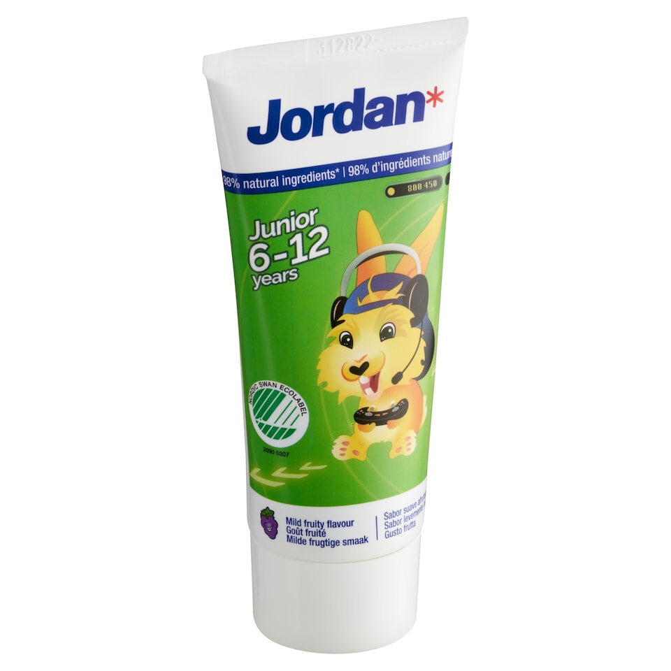 image 1 of Jordan Junior Toothpaste 6-12 Years 50 ml