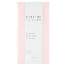 Mauve Morn Polycotton Flat Sheet 140 cm x 240 cm