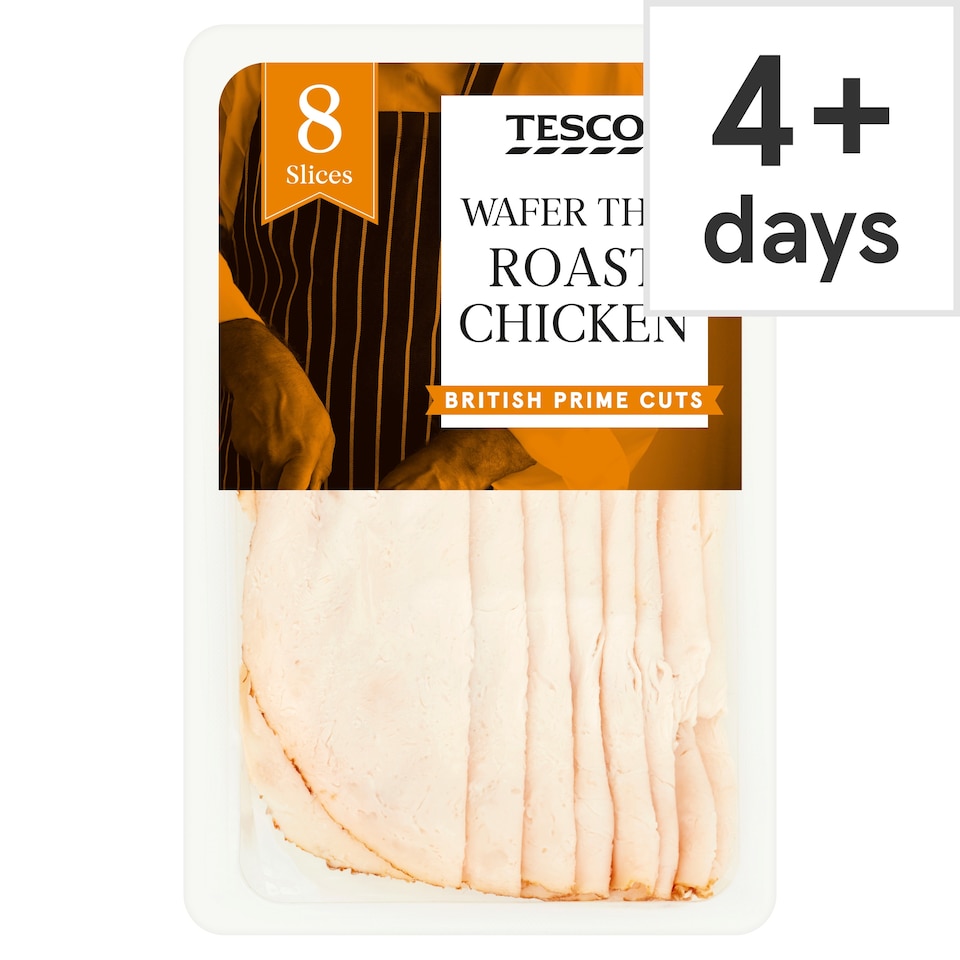 Tesco British Wafer Thin Roast Chicken Slices 120g