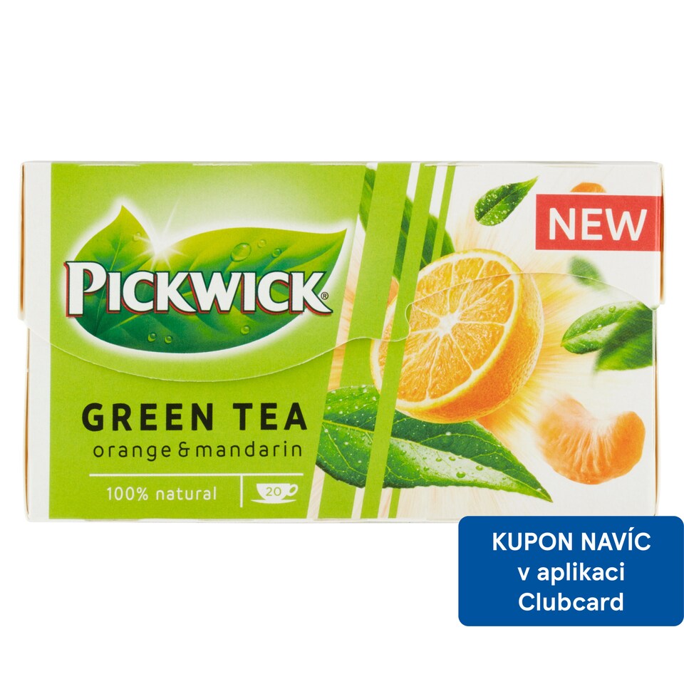 PICKWICK Zelený čaj s pomerančem a mandarinkou 20 ks 30g