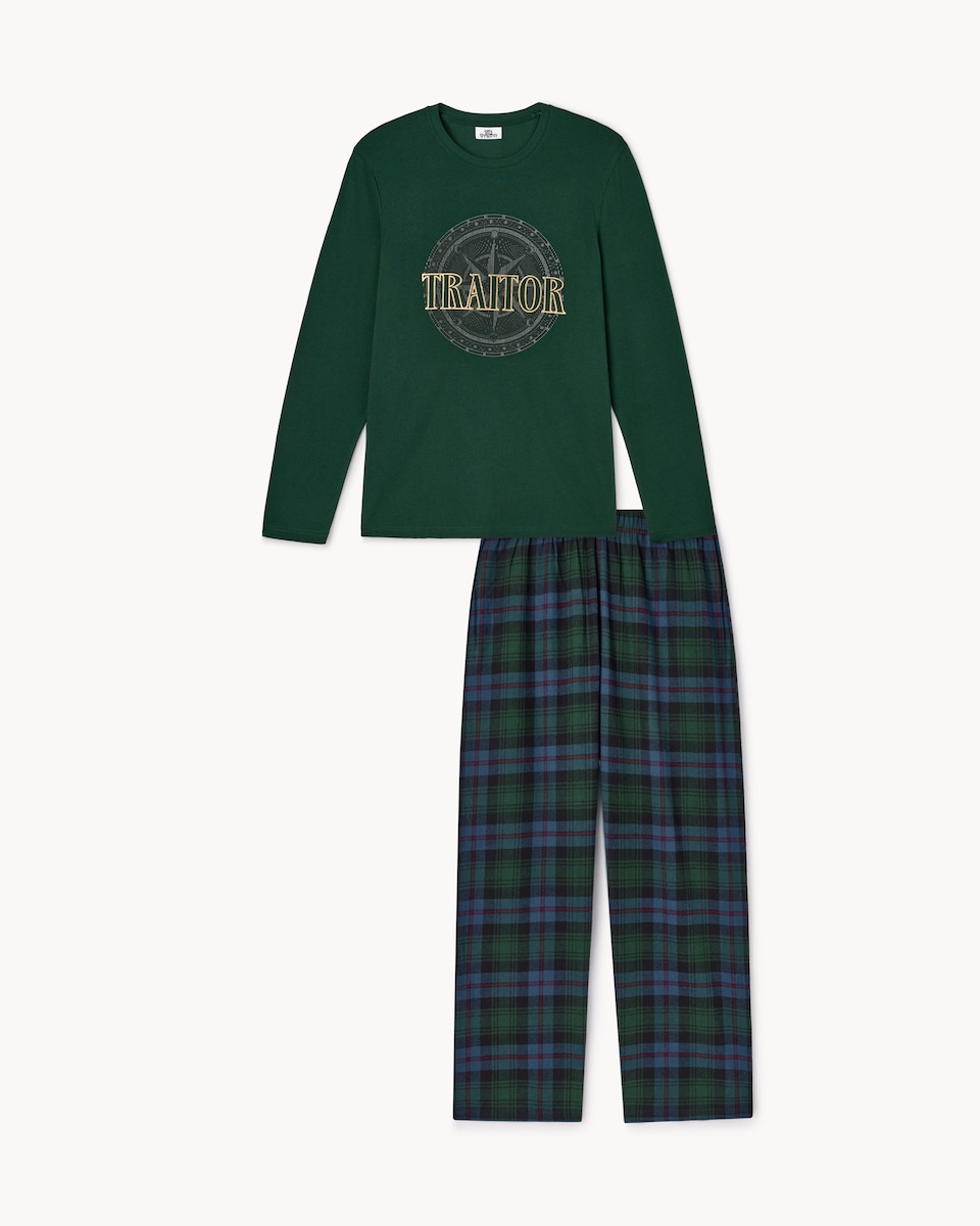 image 1 of The Traitors Pure Cotton Matching Family Pyjama Set in Multi