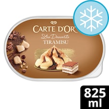 Carte D'or Deluxe Tiramisu Ice Cream Tub 825ml