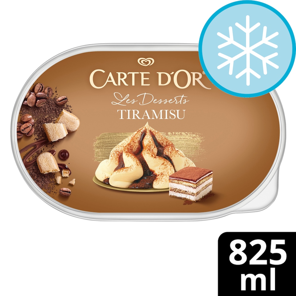 image 1 of Carte D'or Deluxe Tiramisu Ice Cream Tub 825ml