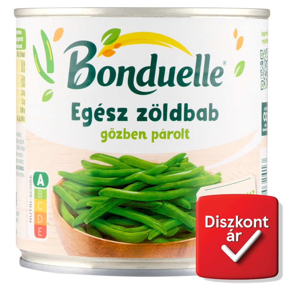 Bonduelle gőzben párolt egész zöldbab 295 g  1. kép