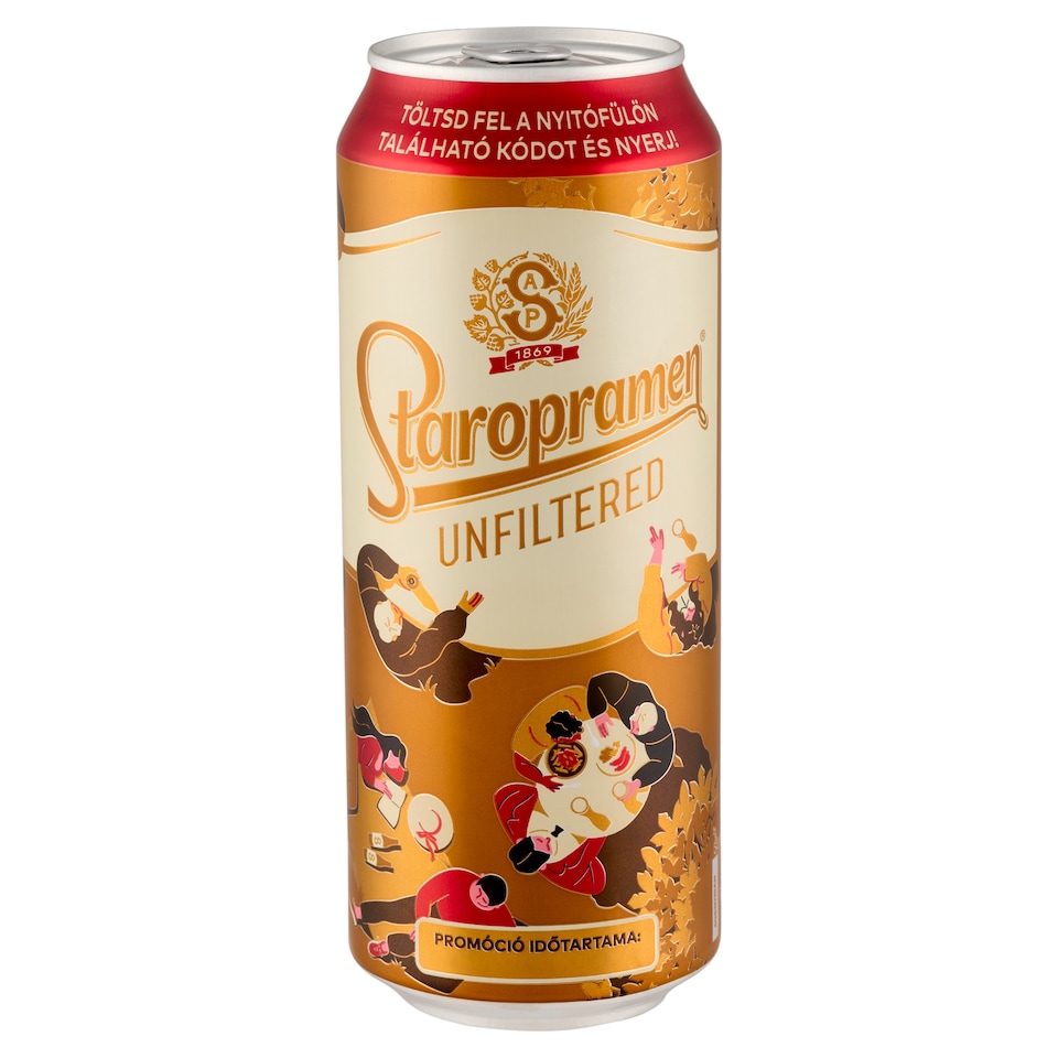image 1 of Staropramen Unfiltered Premium Lager Beer 5% 0,5 l