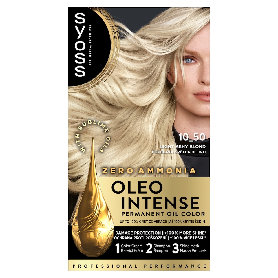 Syoss Oleo Intense Permanent Oil Color 10-50 Light Ashy Blond