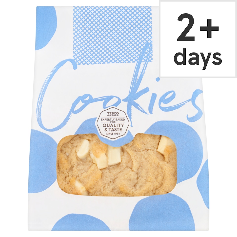 Tesco White Chocolate Cookies 5 Pack