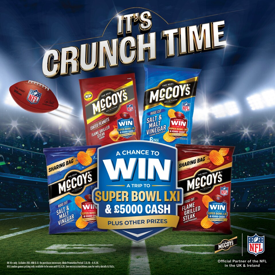 image 1 of McCoy's Hot'n'Spicy Grab Bag Crisps 45g