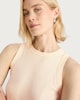 image 2 of F&F Ribbed Racer Vest in Cream